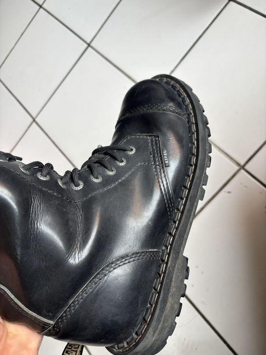 метъл кожени Обувки Steel