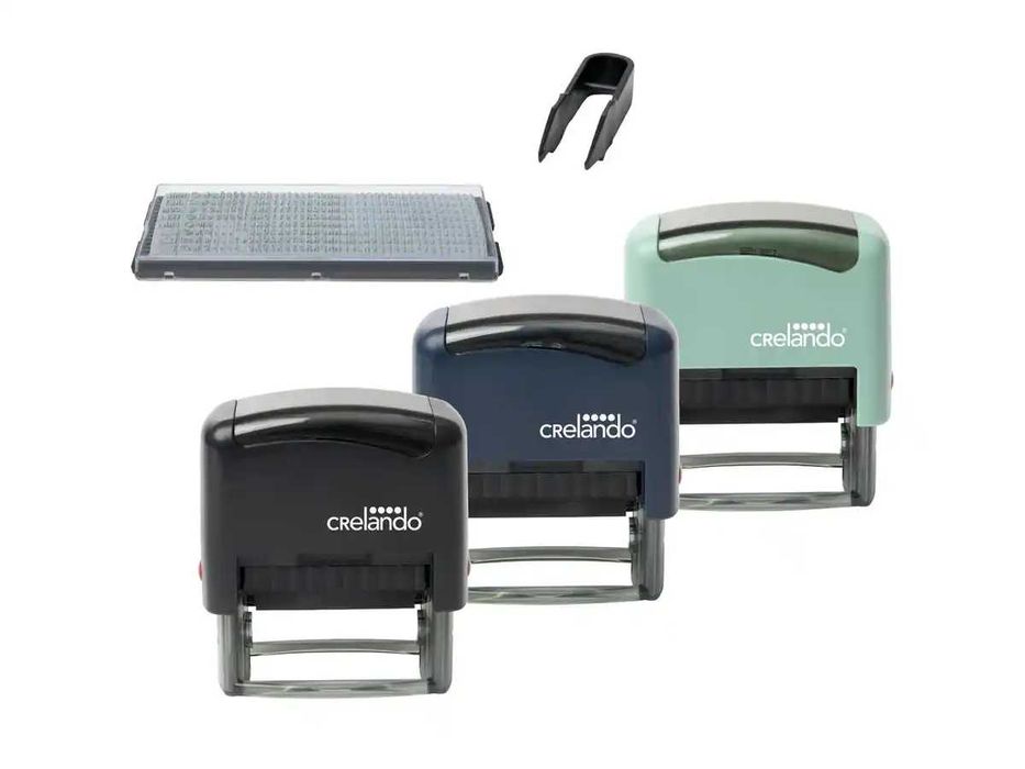 Stampilă universală, personalizabilă, pentru birotica si textile, NOUA