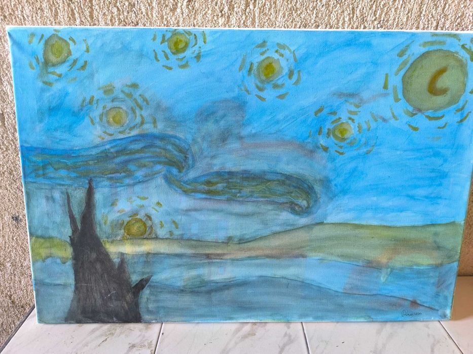 Авторски картини върху пано!