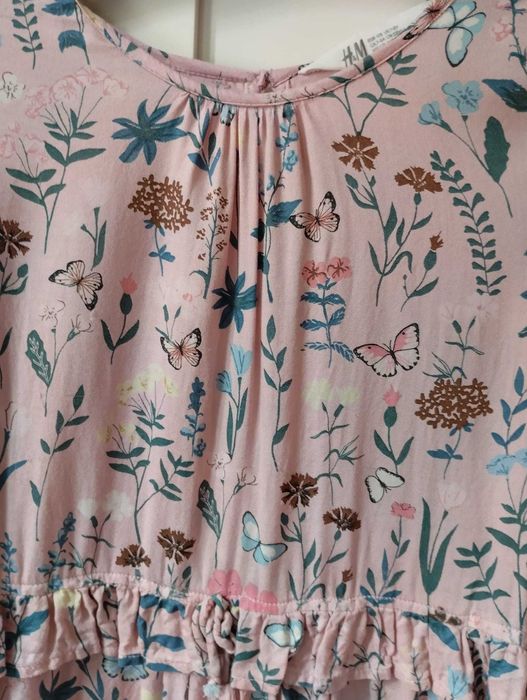 Rochita cu model floral, H&M, 7-8 ani, 128 cm