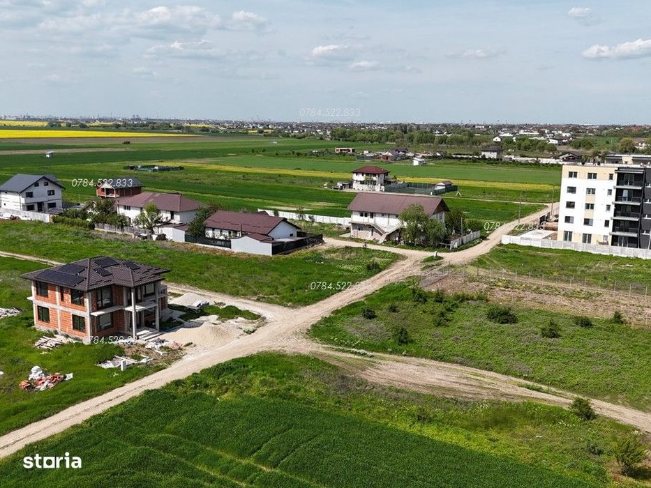 Teren 500 m² – dublă deschidere, construcție imediată, Berceni IF
