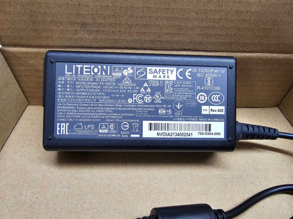 Оригинал. заряд. для ноутбуков ACER(тонкий коннектор) 19.0V/"TERABYTE"