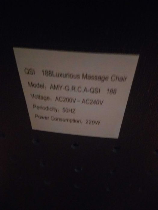 Fotoliu masaj lux QS-188-1G luxurious massage chair
