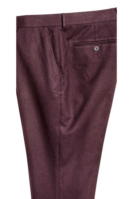 costum H&M mar. 50/52 burgund/mov inchis, talie (pt./sc.) = 90/100 cm.