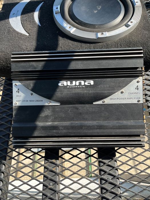 Subwoofer si statie , amplificator auto