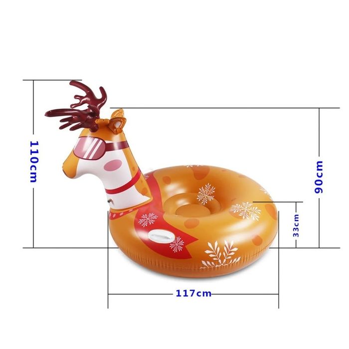 Надуваема шейна с удобни дръжки за захващане, за зимно и лятно