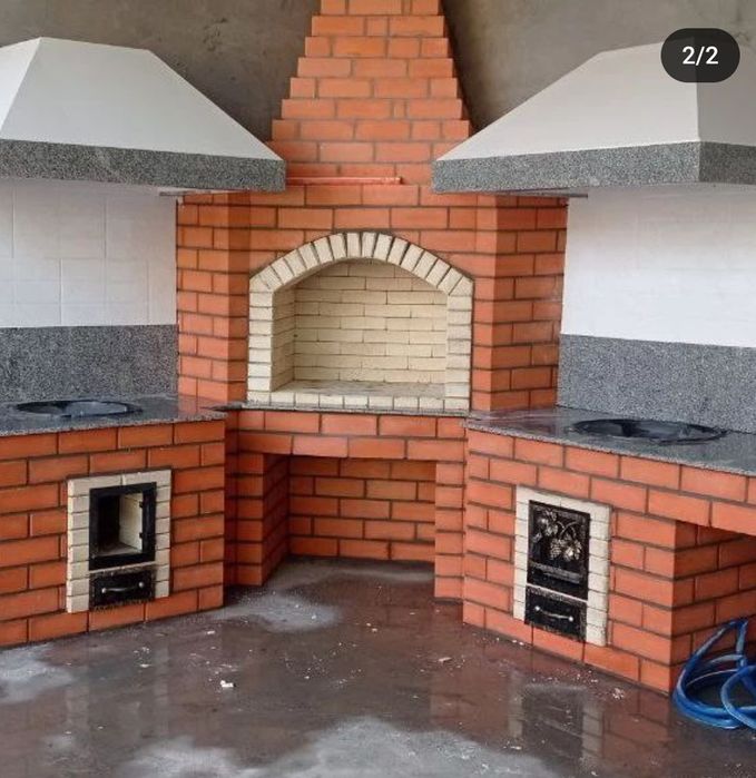 Летняя кухня камин барбекю Ёзги ошхона курамиз