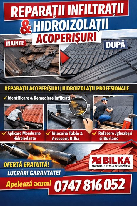Montaj Țiglă metalică Bilka acoperiș