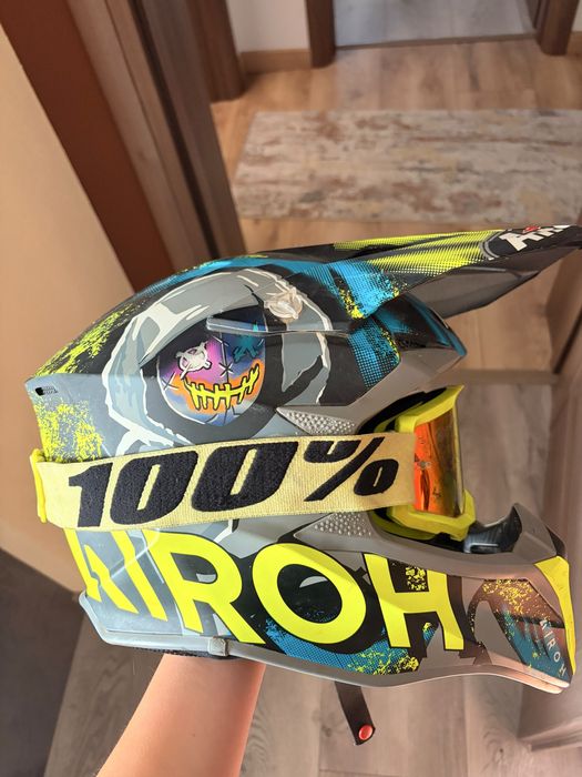 Cască Airoh Motocross/Enduro + ochelari