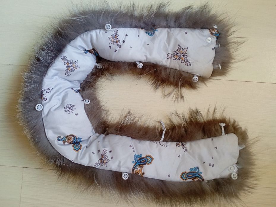 Воротник чернобурки 78 см