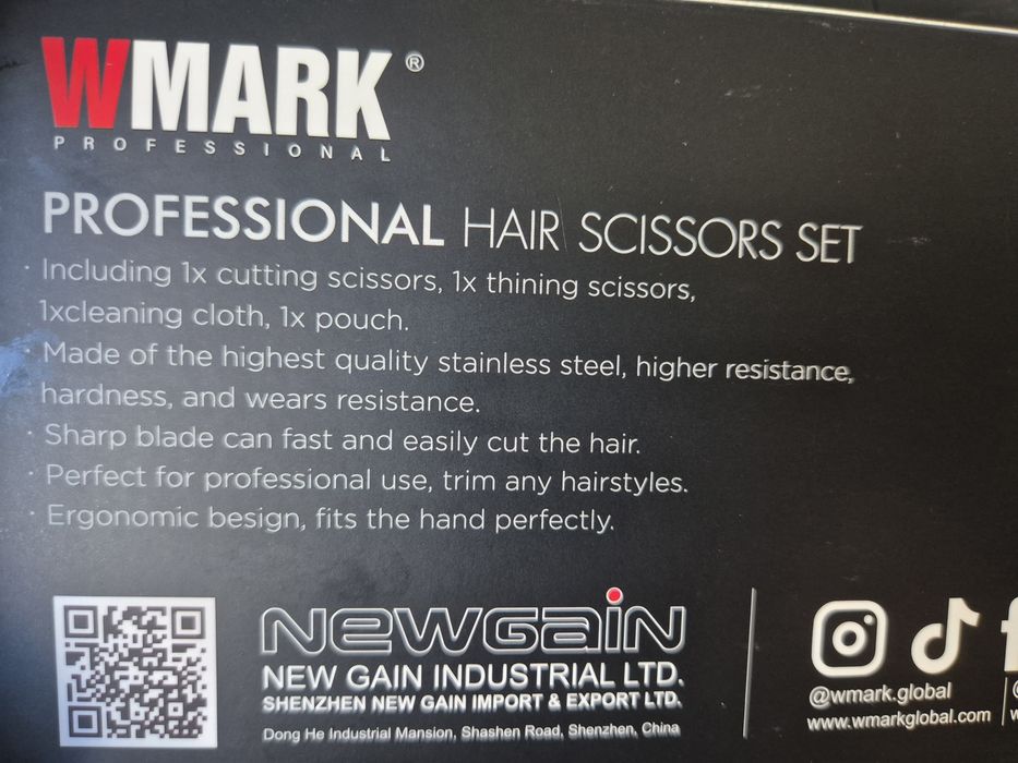 Set foarfece profesionale Wmak filat si  tuns