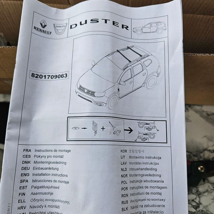 Bare transversala Dacia Duster