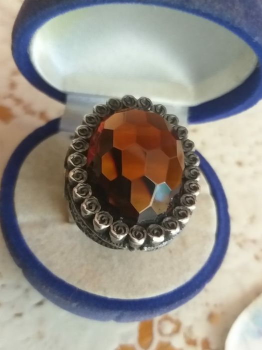 Vand doua inele din argint cu citrin