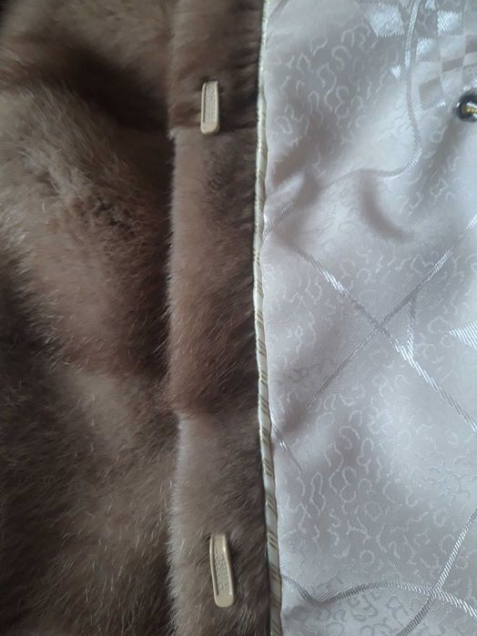 Норковая шуба с соболью