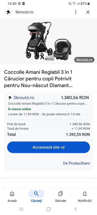 Carucior 3 in 1 Cocolle amani