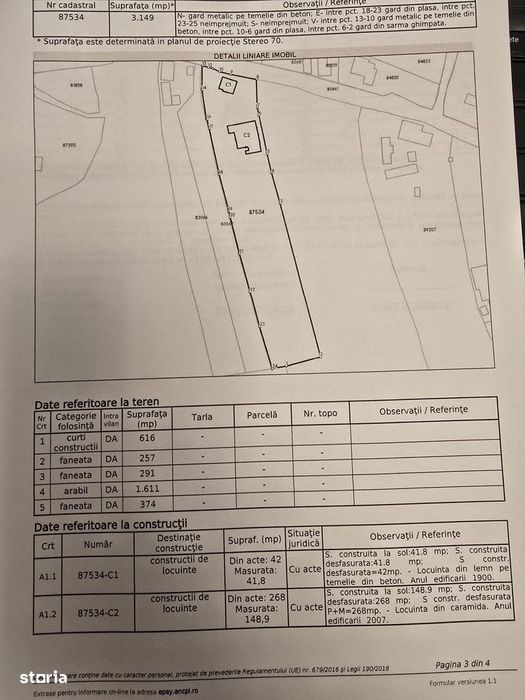 Curtea de Arges Casa plus teren 3148mp