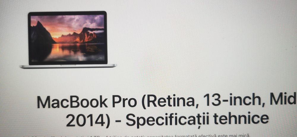 Macbook Pro 2014 Retina Intel i5 2,6 GHz
