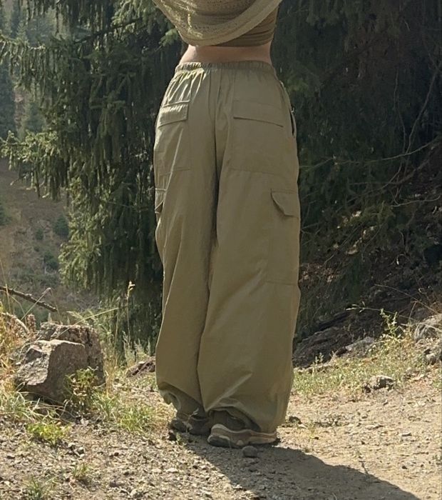 Зеленные штаны , карго-штаны