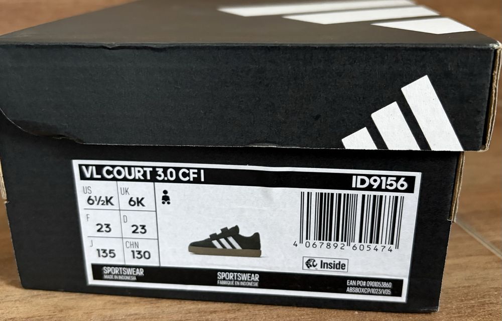 Детски обувки Adidas VL Court 3.0 CF I 23 номер