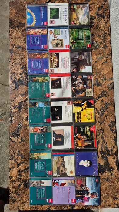 Vând Lot 24 CD muzica clasica colectia EMI HIS Master's Voice,made in West Germany