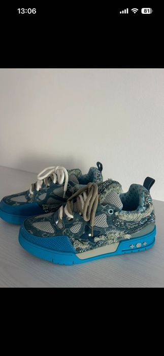 louis vuitton skate monogram swarovski blue