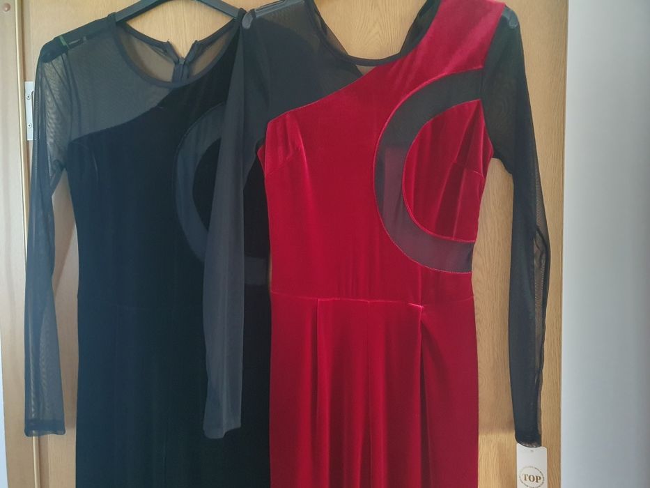 Salopeta femei de catifea si satin