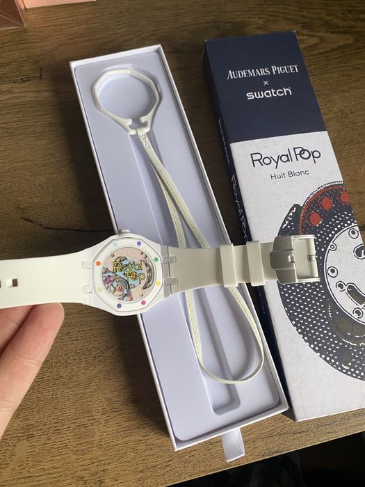 Audemars piquet X Swatch Huit Blanc Alb | Full Box / Livrare cu verificare