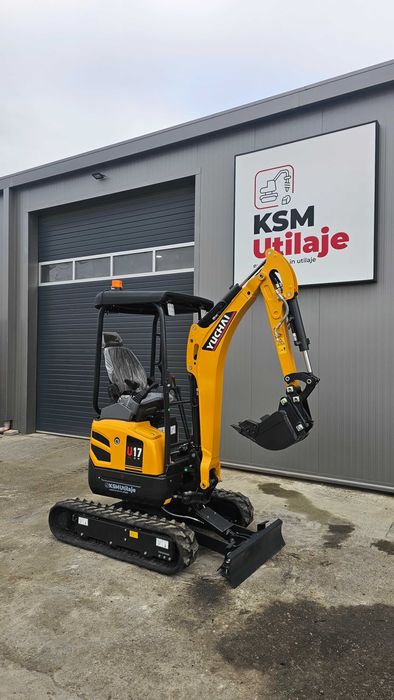 LICHIDARE STOC: Mini Excavator 1.8t Yuchai U17 + Pachet complet inclus | 3 Cupe • 5 Ani Garanție