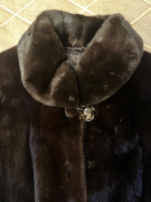 Шуба норковая длинная