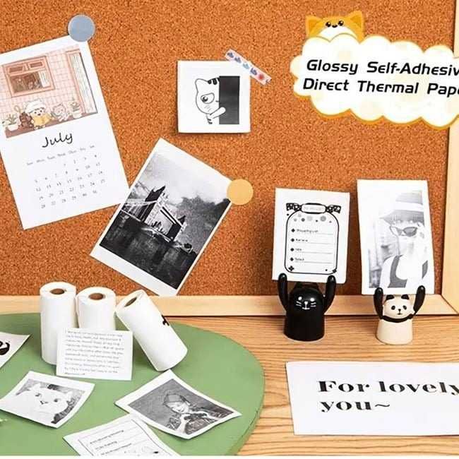 Mini imprimanta termica,portabila,bluetooth,IOS si Android,6 Role