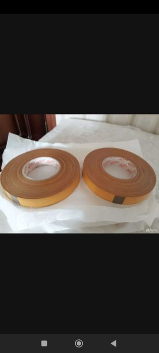 Клейкая лента скотч ткань двухсторонняя