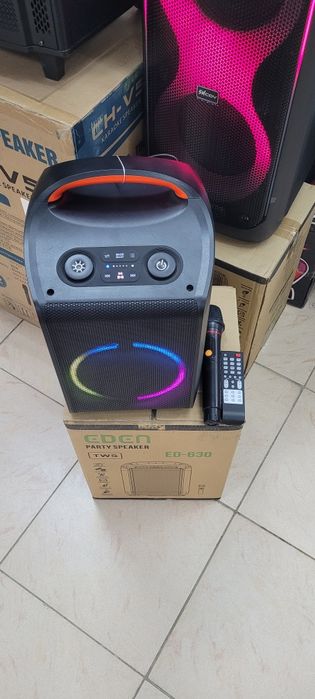 Активные колонки(ориг.)! С р/микрофоном маг СПУТНИК