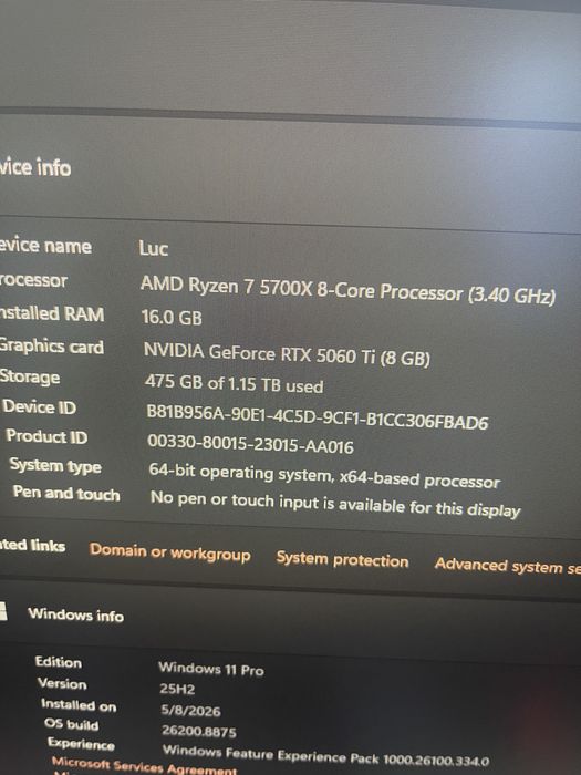 Rayzen 7 5700x games