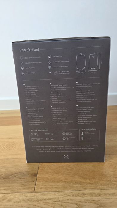 Umidificator ultrasonic Duux Tag – design premium, funcționare silențioasă