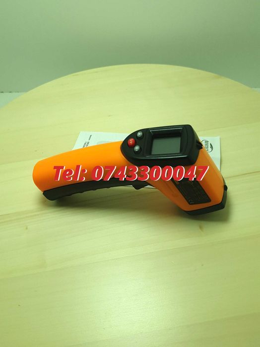 Termometru Ir Ir Digital Laser -50 / +360 Grade Pentru Masurarea Temperaturii Fara Contact In Domeniul Indicat Cu Specificatii Conform Titlului