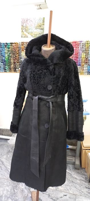Дубленка  кожа 46 р.