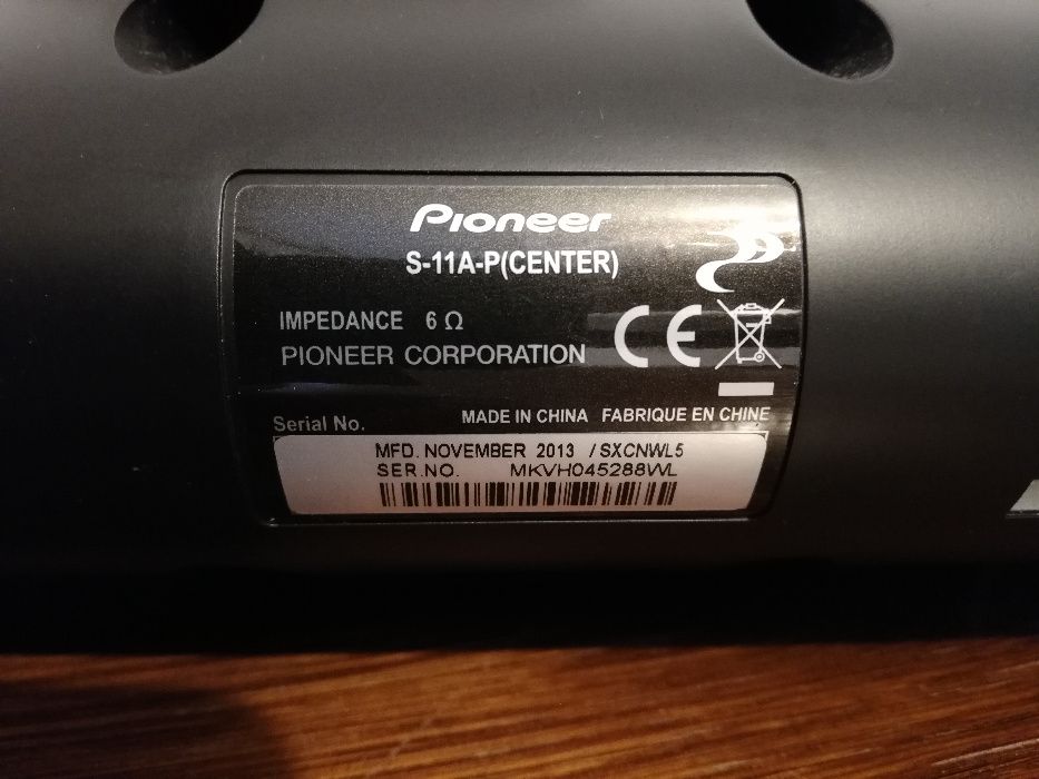 Sistem Boxe PIONEER S-11A-P/S-22W-P (Subwoofer + 5 sateliti) - 6 Ohm