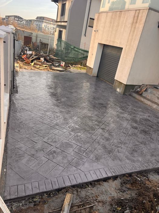 Beton amprentat modele si culori