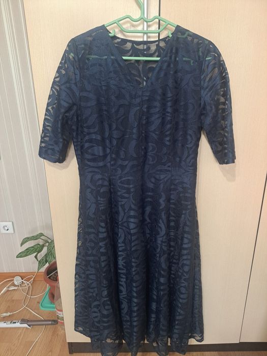 Платье вечернее, 46р,б/у