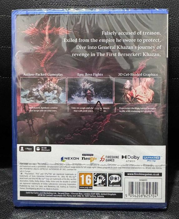 Vand / Schimb The First Berserker Khazan (sigilat) + Jocuri PS4 / PS5