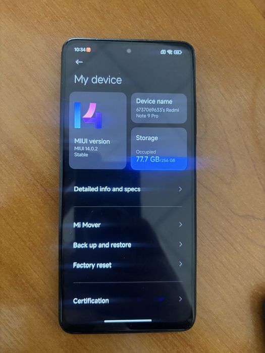 Redmi Not 9 Pro в отличном состояний.