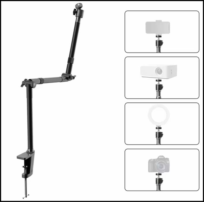 Стойка. Бюро. видео. грим. продукти. стойка за осветление. влог камера