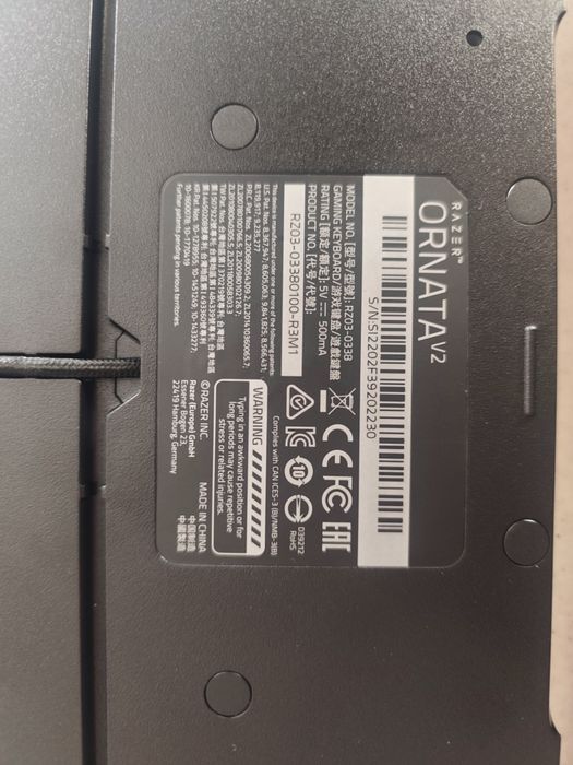 Геймърска клавиатура Razer Ornata V2