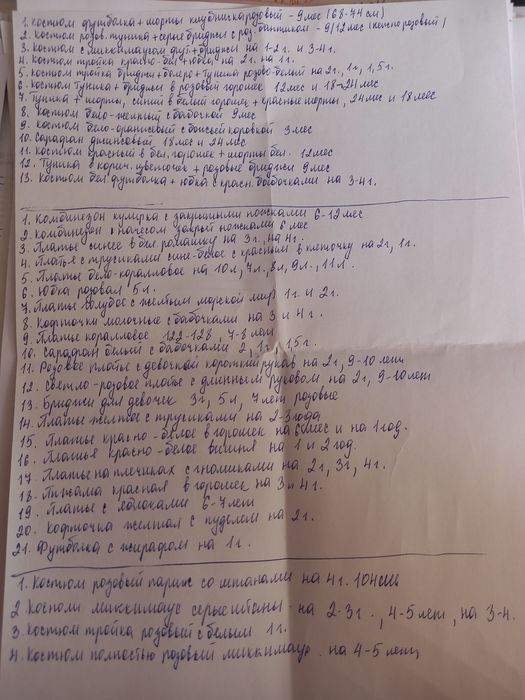 Распродажа детской одежды для девочек.