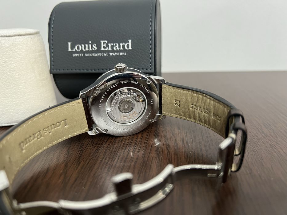 Amanet Royal CB: Ceas Louis Erard Automatic ca nou bratara piele model 193182222aa01