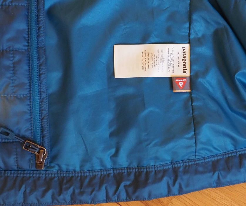 Patagonia Nano Puff, marime M, barbati, PrimaLoft Gold 60g, "Lagom Blue"