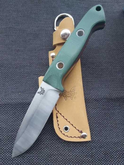 Cuțit fix Benchmade Bushcrafter 162 cu teacă de piele