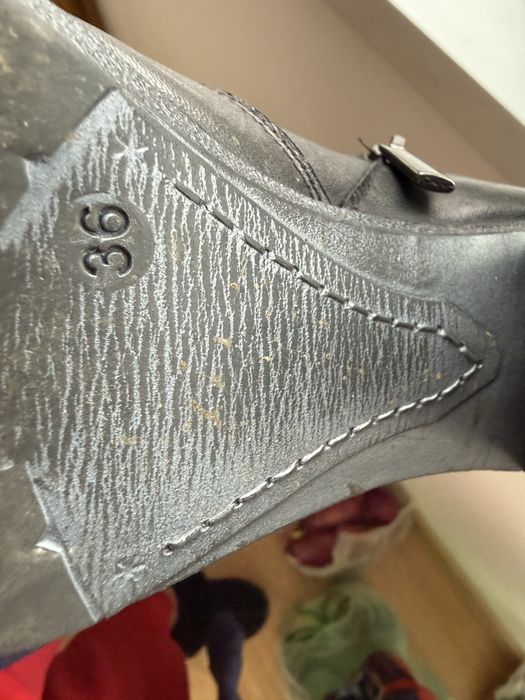 Ghete negre piele naturala mar 36