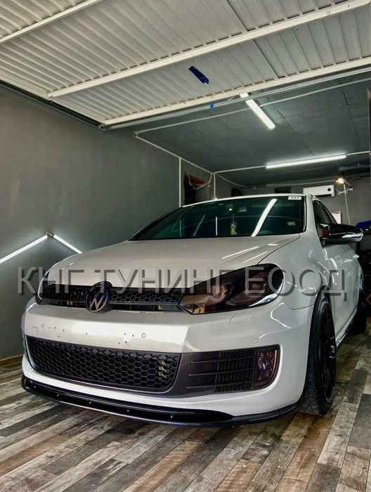 Преден лип спойлер за голф мк6 гтд / vw golf mk6 gtd lip spoiler / добавка за предна броня / нож