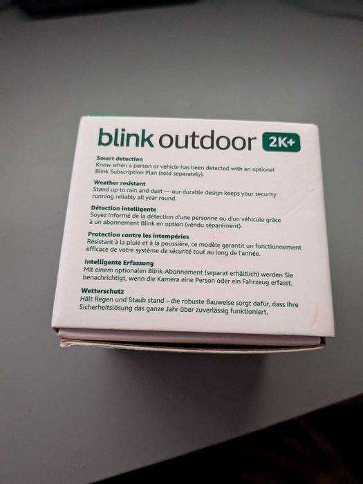 Camera de supraveghere Blink 2K+ exterior, IP65, wireless, zoom 4x, alb